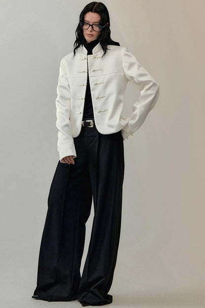 Satin Modern Fit Winter Coat