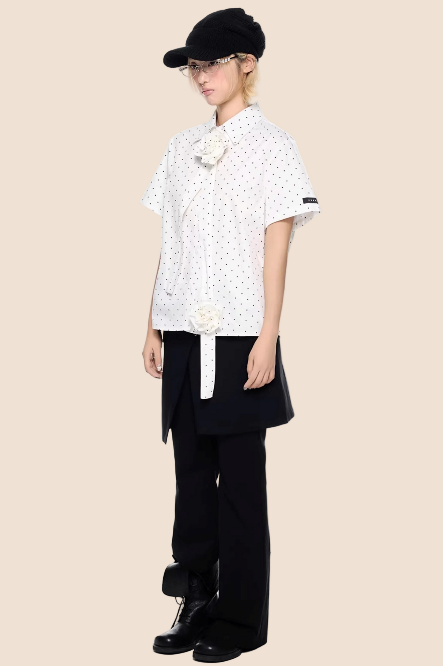 French Design Polka Dot Blouse