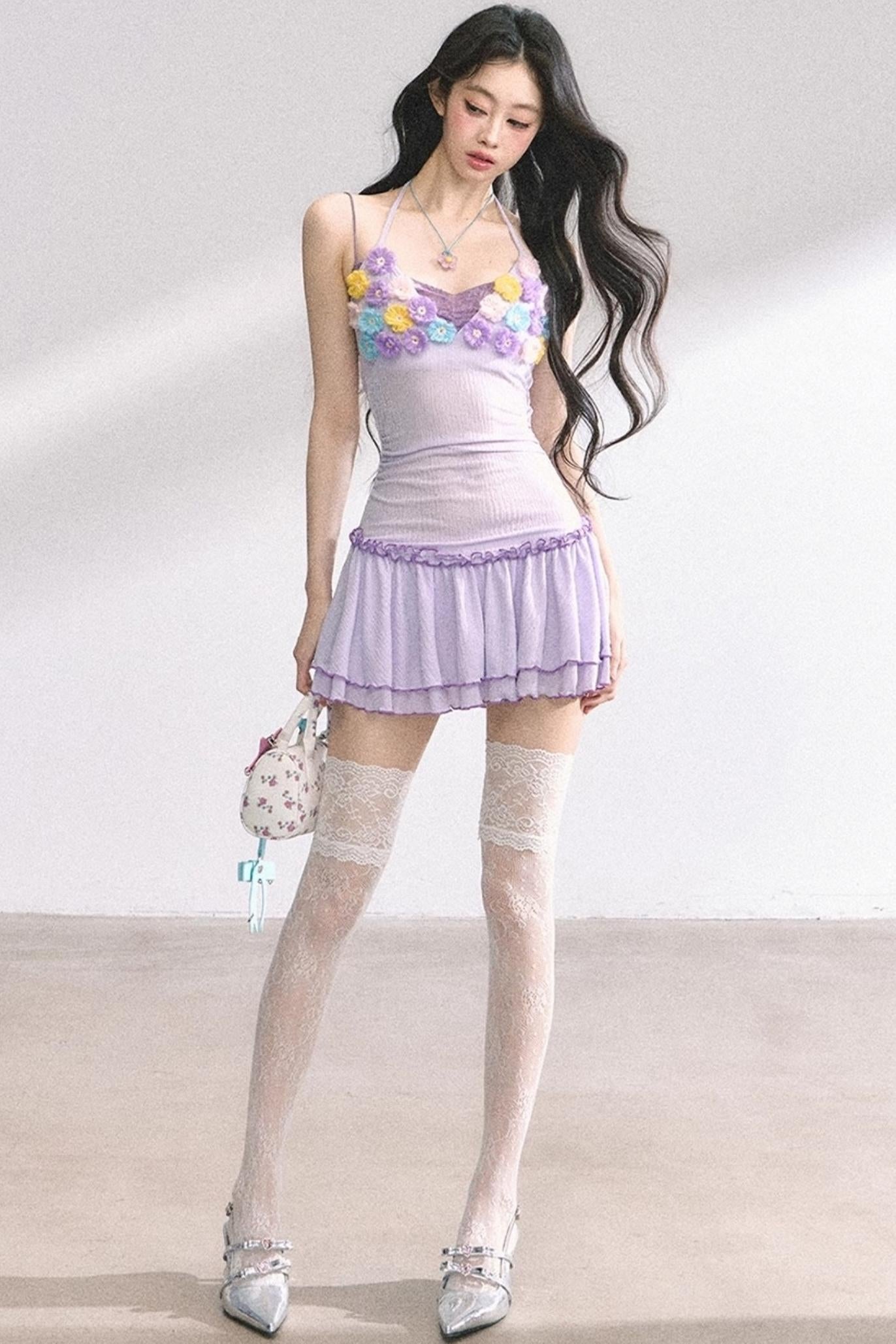 Floral One-Shoulder Summer Dress