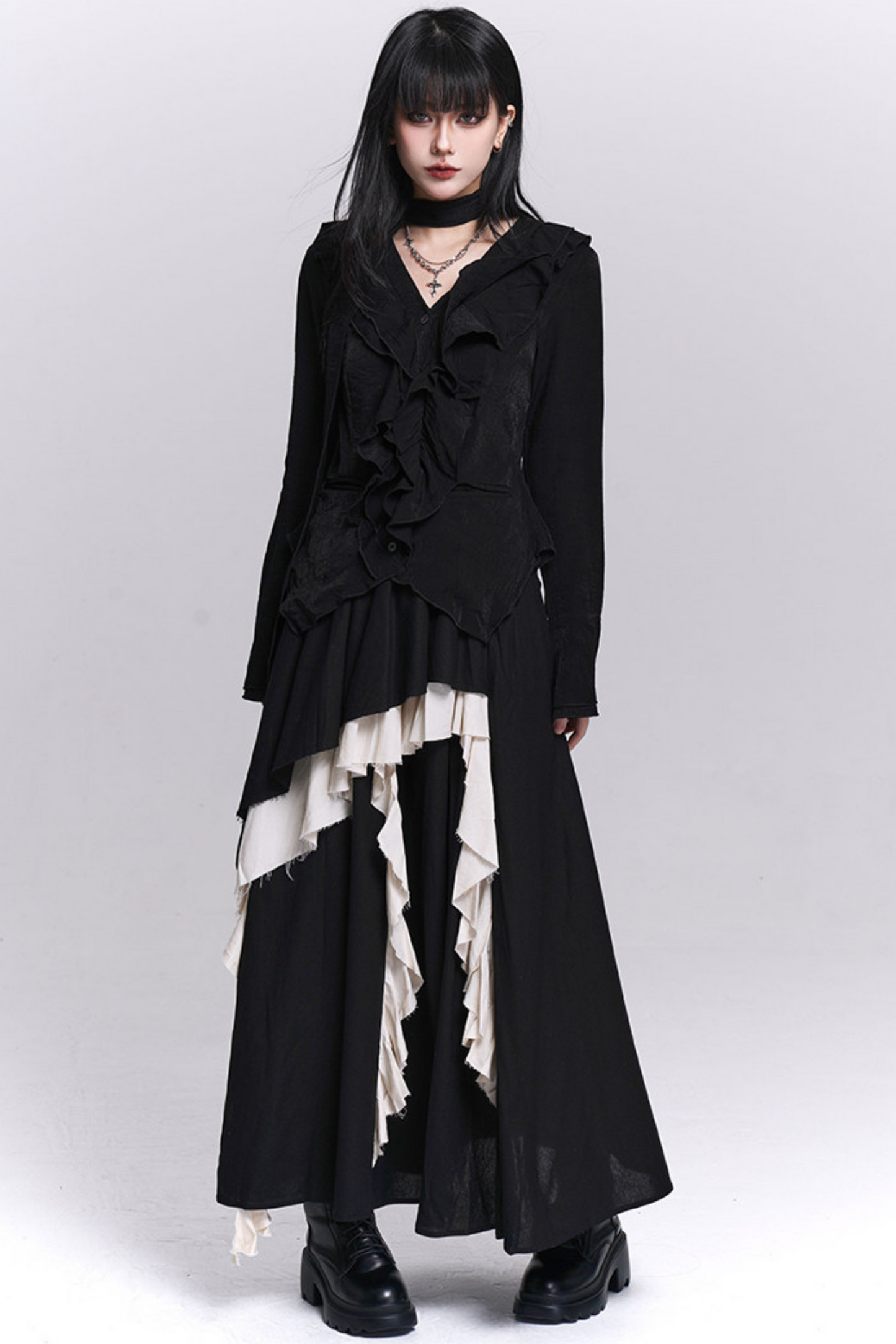 Black Ghostly Top Set