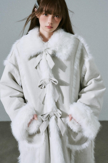Sweet Silver Grey Fur Jacket