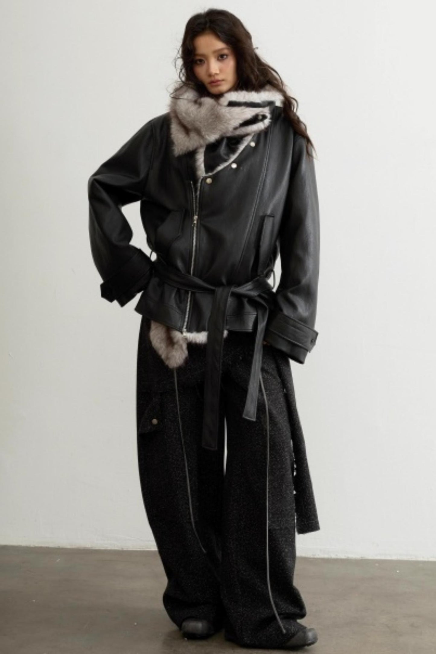 Unisex Urban Fur Collar Jacket