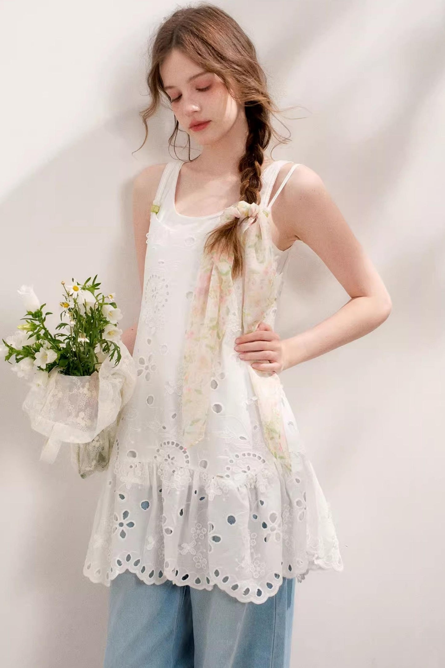 Island Chic Beaded Halter Dress