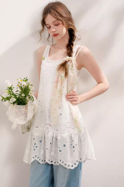 Island Chic Beaded Halter Dress