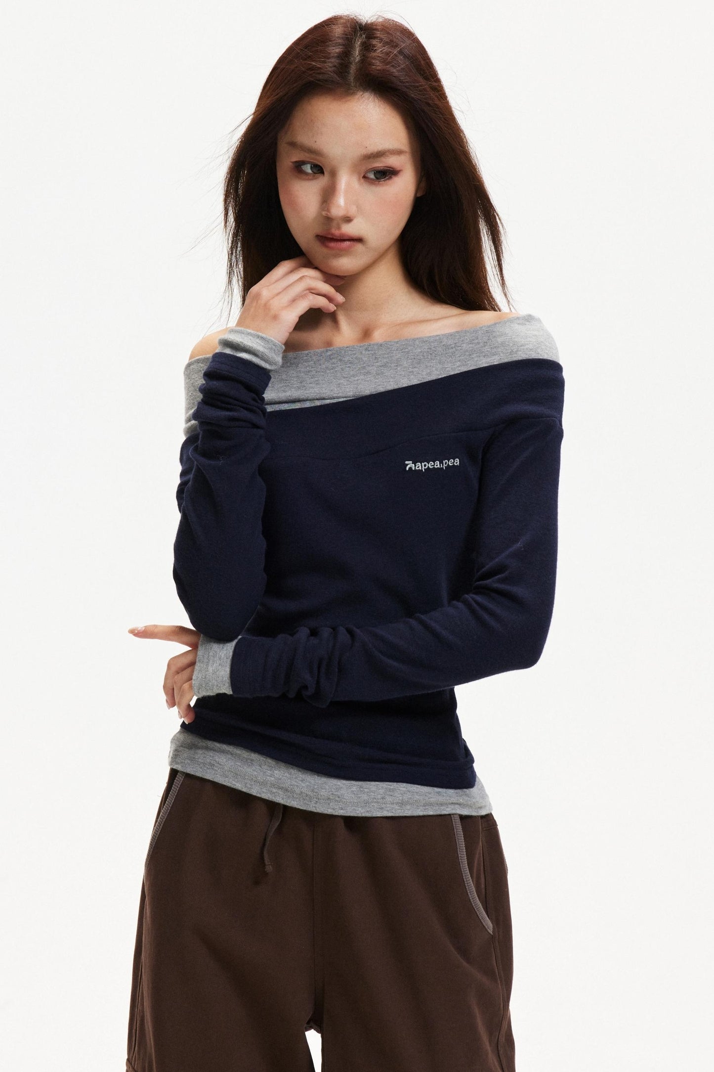 One-Shoulder Knitted Top