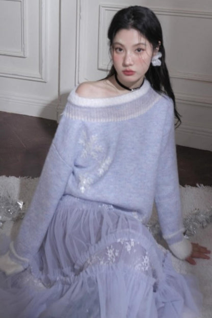 Layered Starlight Velvet Skirt