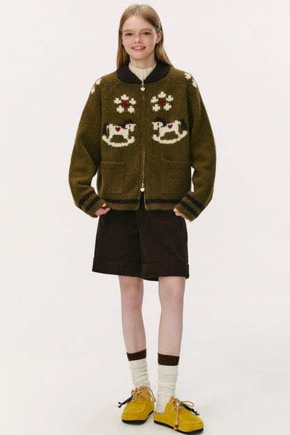 Preppy Casual Corduroy Shorts