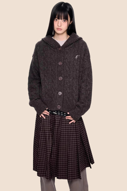 Twisted Embroidered Knit Jacket