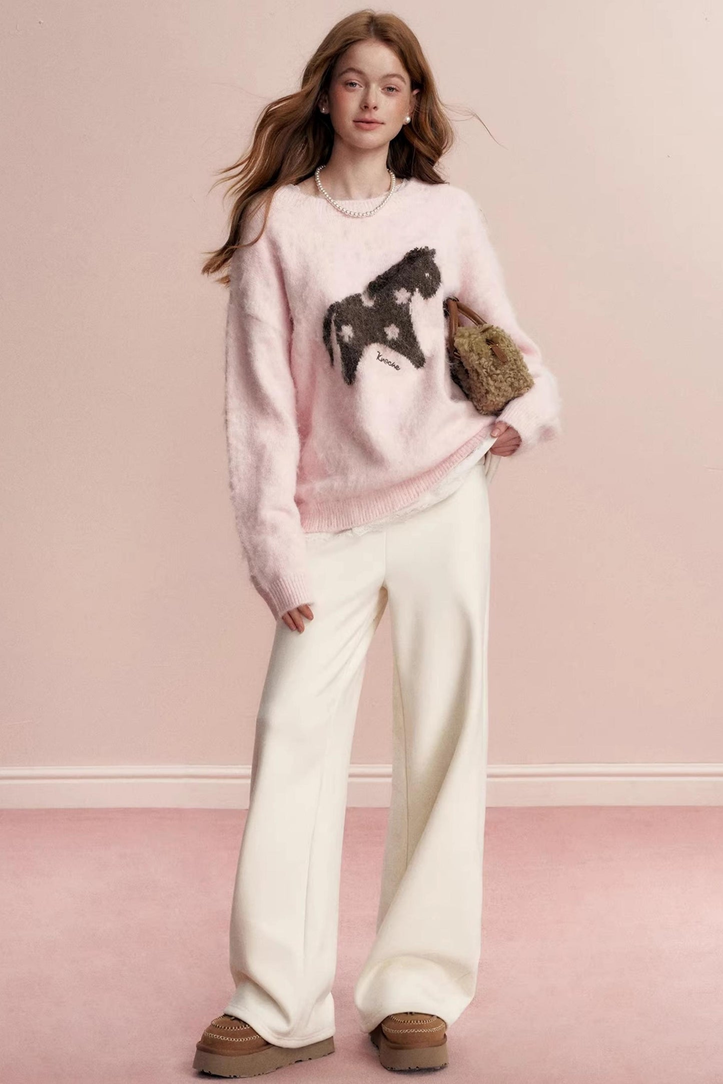 Floral Wool Jacquard Sweater