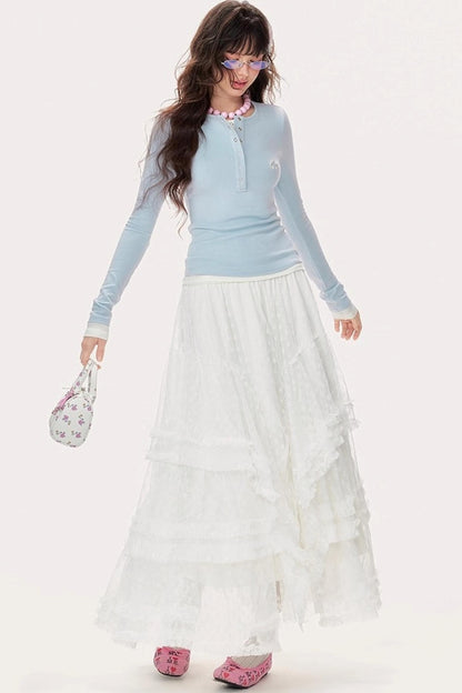 Knitted Long Sleeve T-Shirt