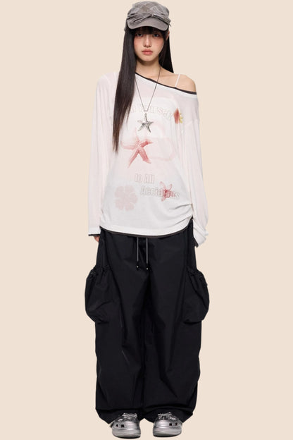 Retro Wide-Leg Pants