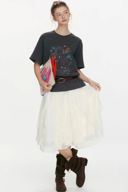 Strawberry Musician Printed T-Shirt