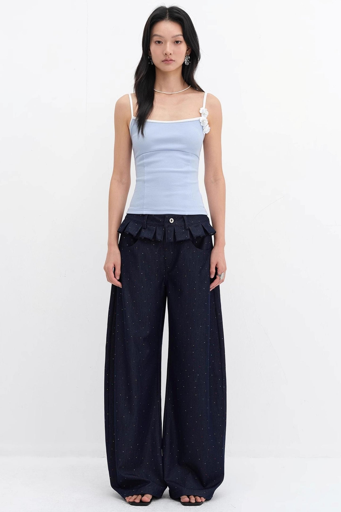 Sequin Wrap Camisole