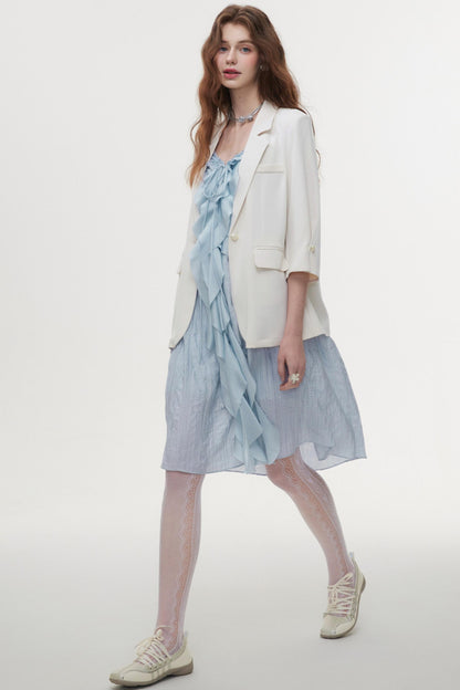 Halter Neck Ruffle Summer Dress