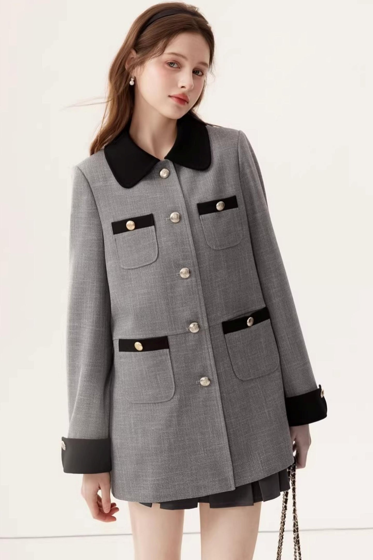 Elegant Color-Block Jacket