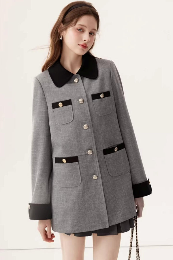 Elegant Color-Block Jacket