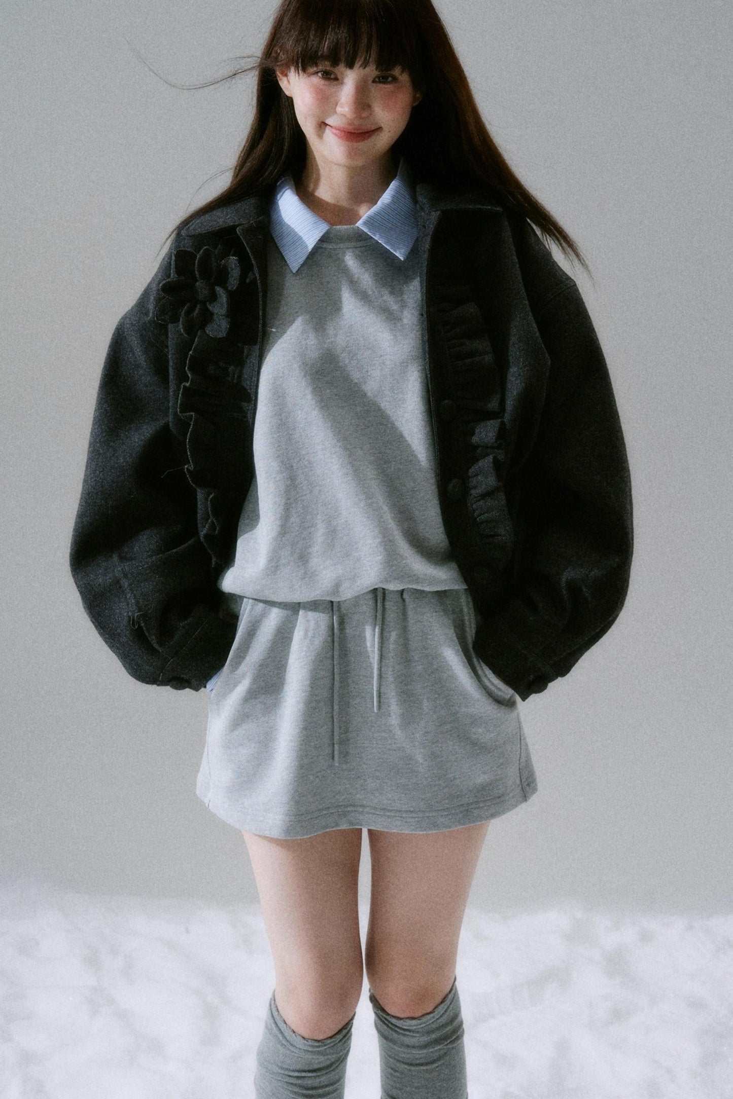 Handmade Floral Woolen Jacket