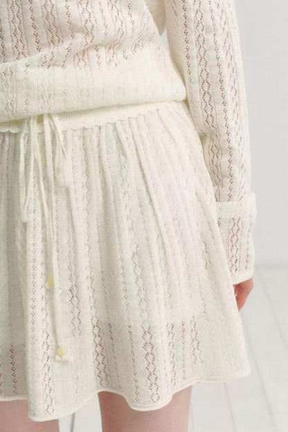 Ensemble deux-pièces asymétrique en maille