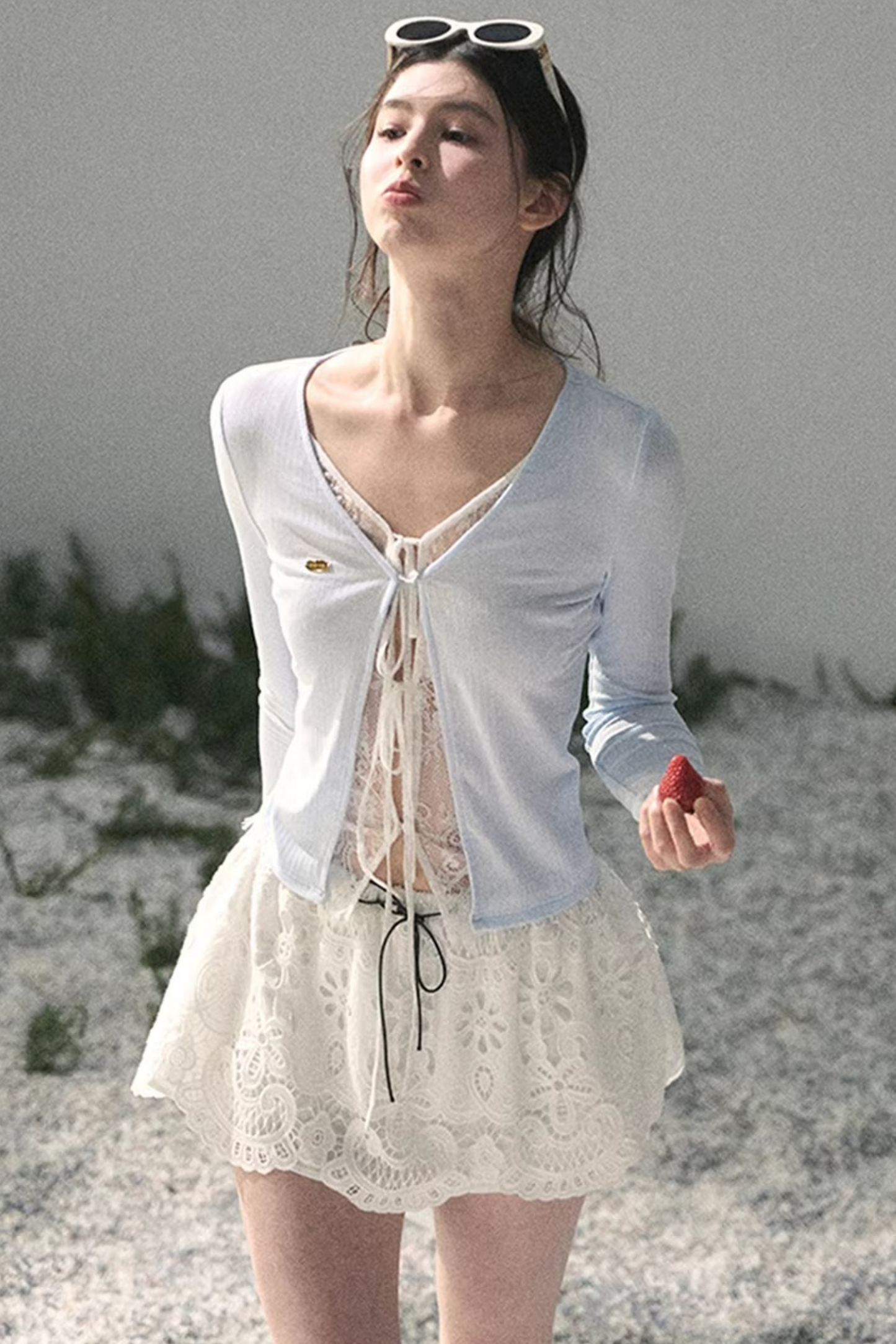 Lace Hollow-Out Top