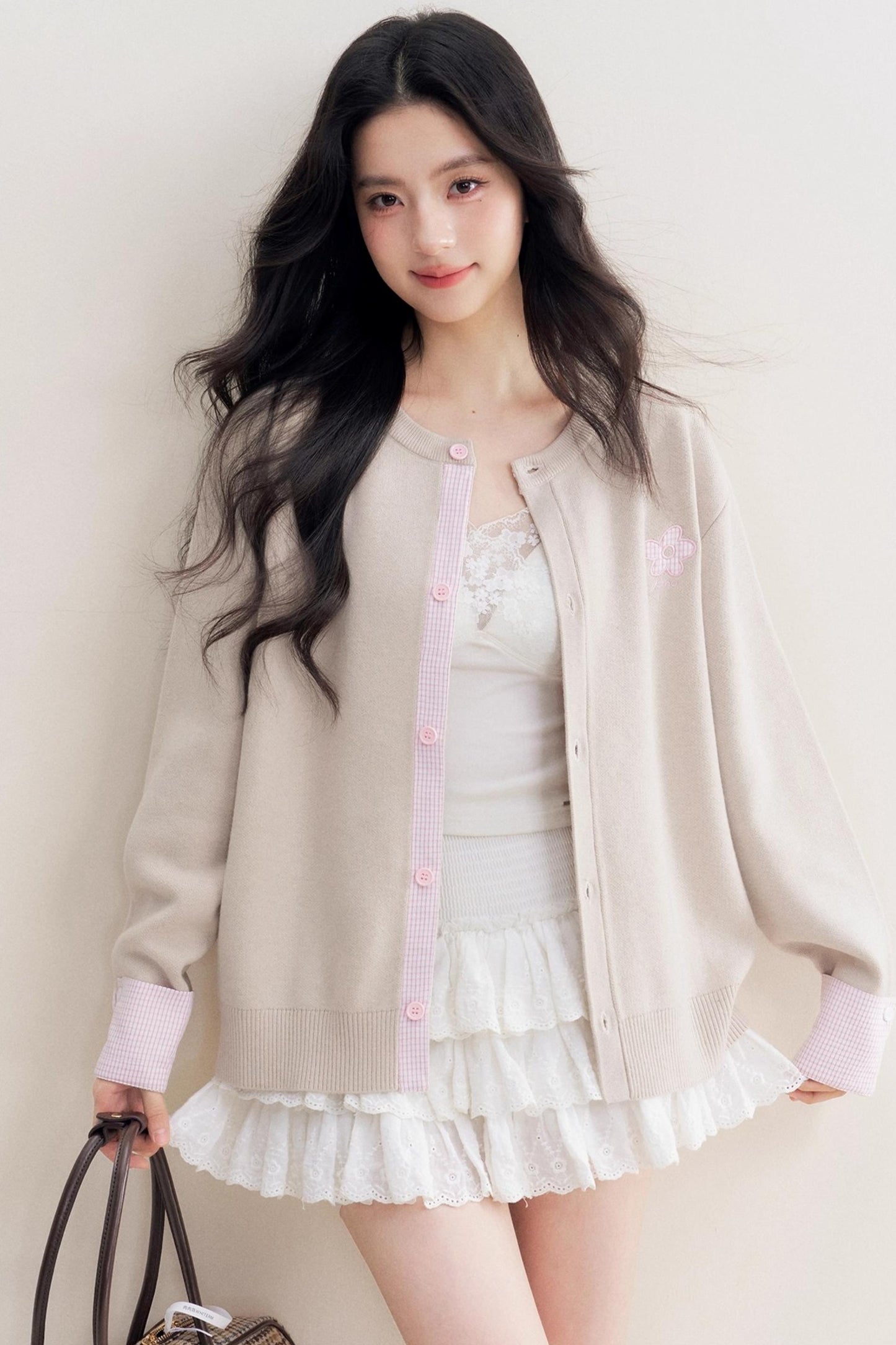 Romantic Patchwork Sweater Cardigan