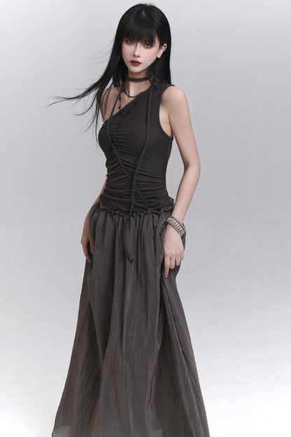 Elegant Seaside One-Shoulder Dress