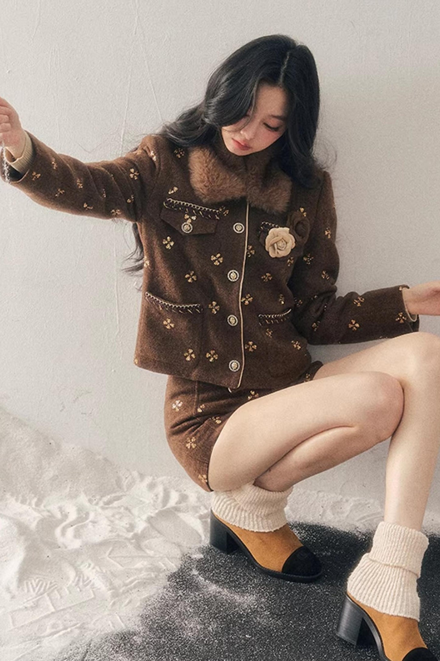 Little Fragrance Wool Jacket Set-Up