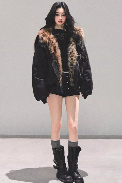 Hepburn-Style Quilted Winter Coat