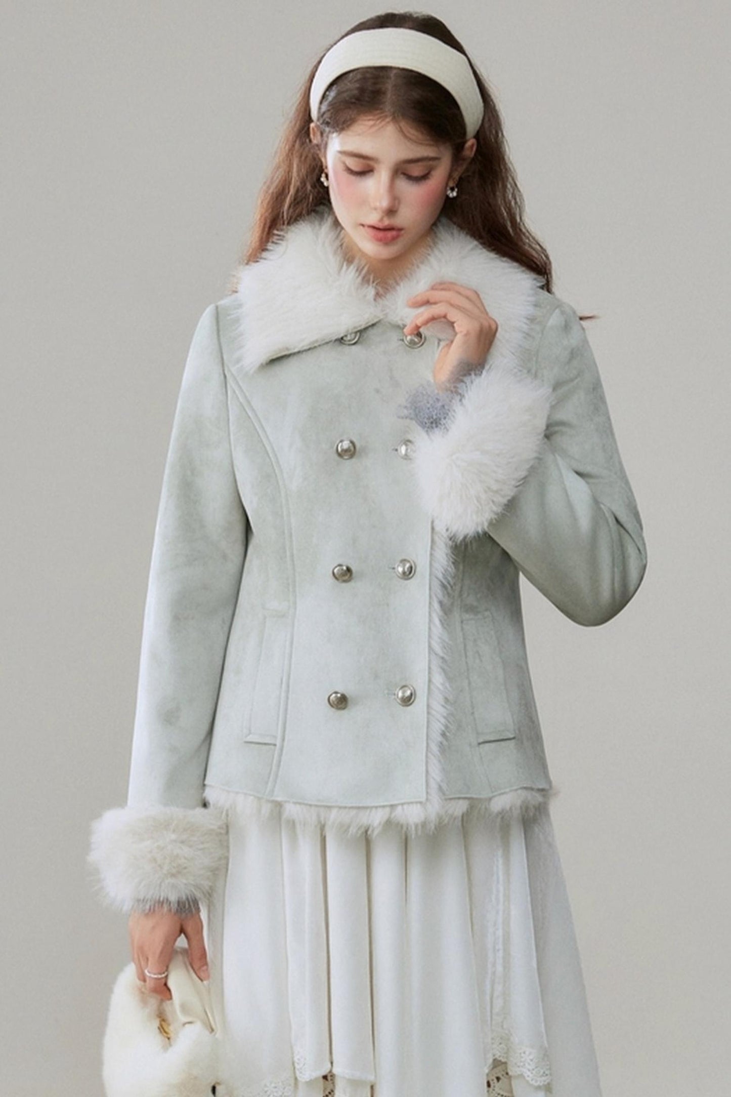 Loose Lapel Thickened Warm Jackets