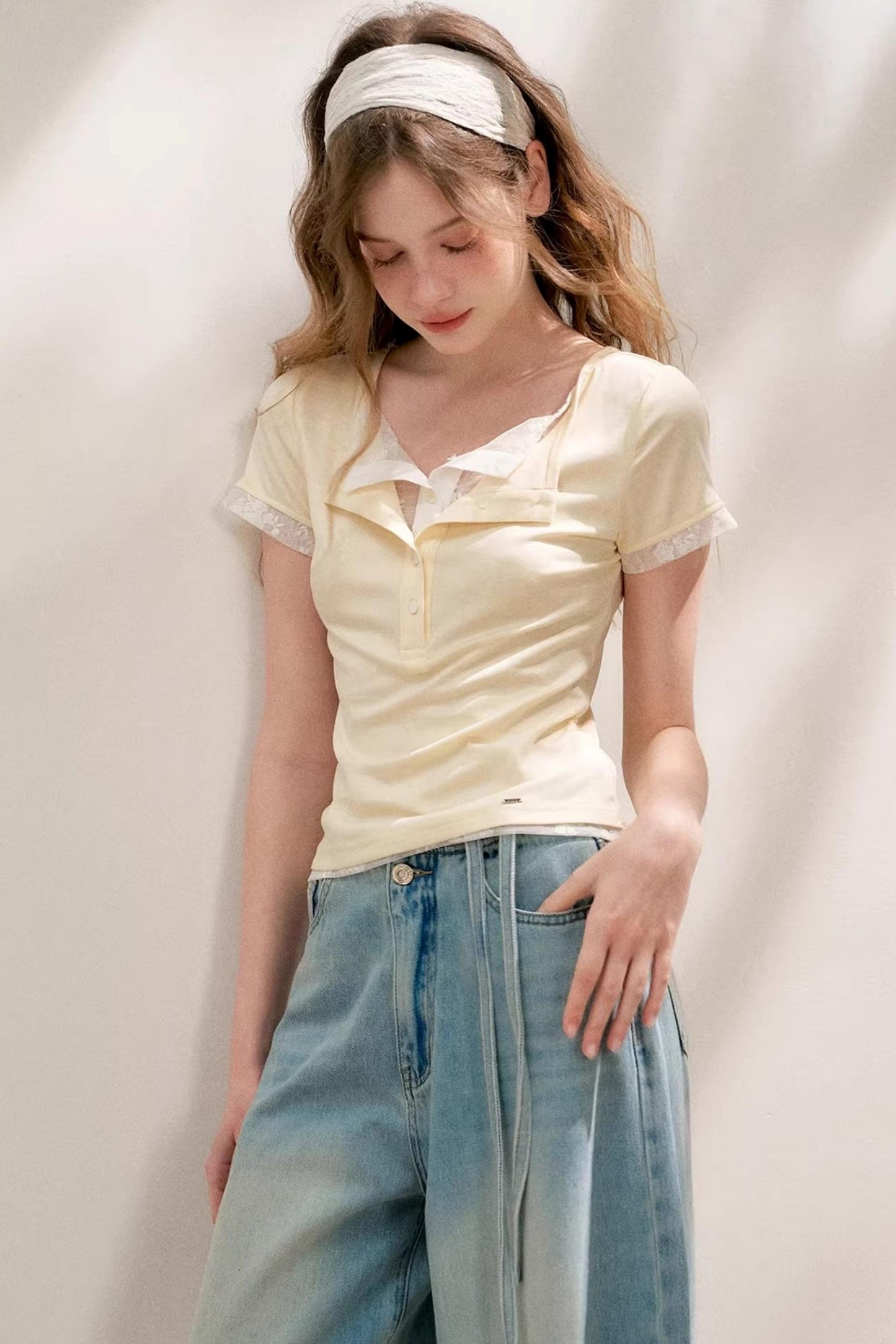 Green-Yellow Layered Tee