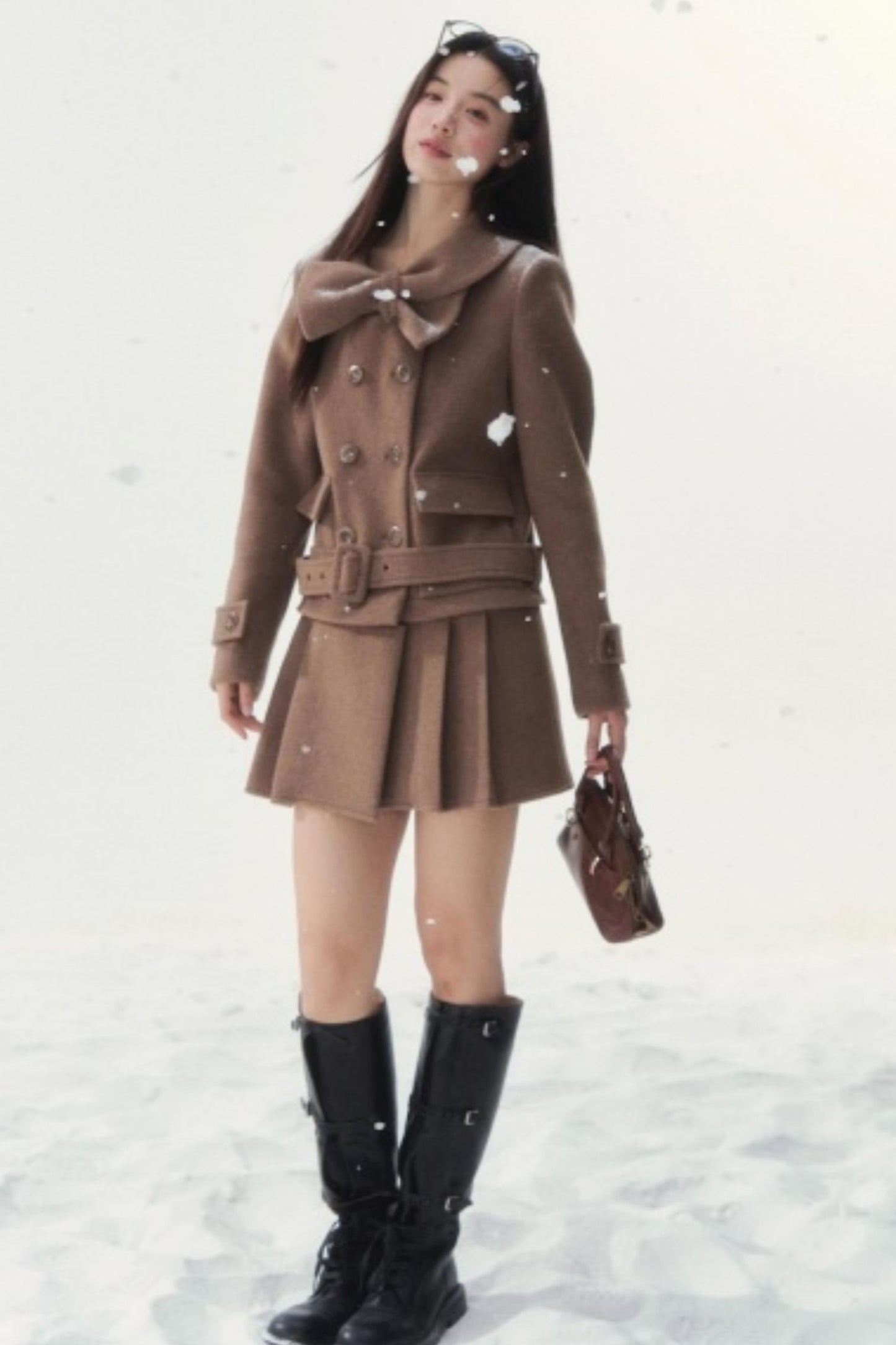 Vintage Double-Breasted Winter Coat