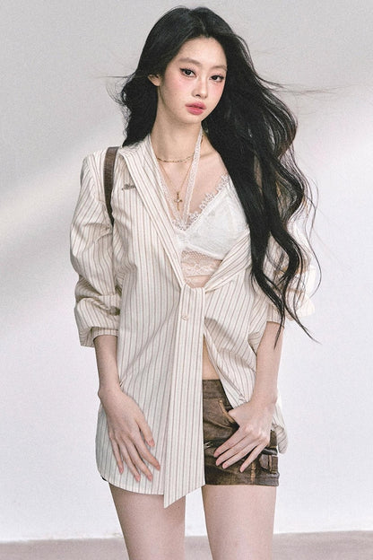 French Stripe Sunscreen Shirt