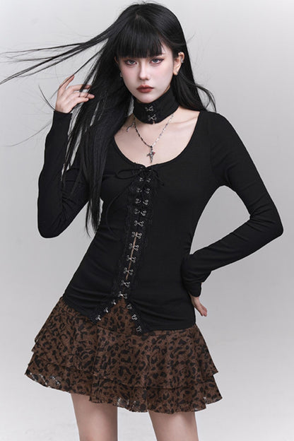 Women's Leopard Layered Top