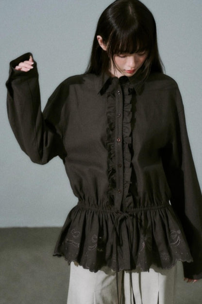 Laser Cut Tencel Shirt