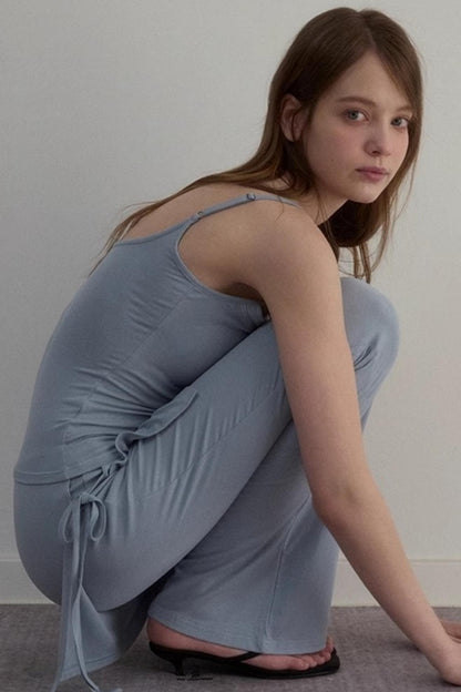 Summer Rhinestone Camisole & Pants Set