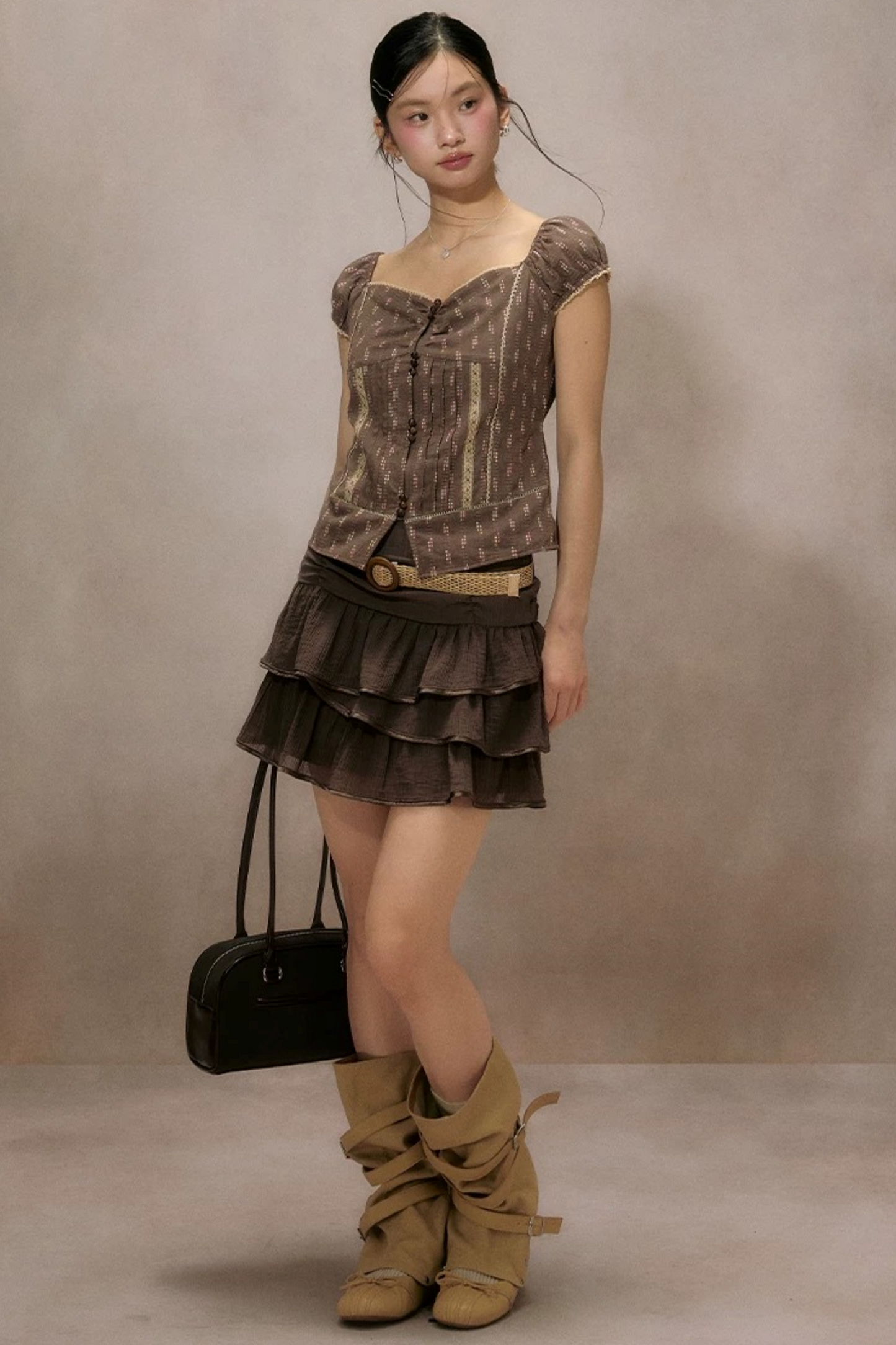 Dot Truffle Irregular Cake Skirt