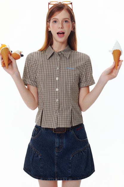 Summer Encounter Pink Check Shirt