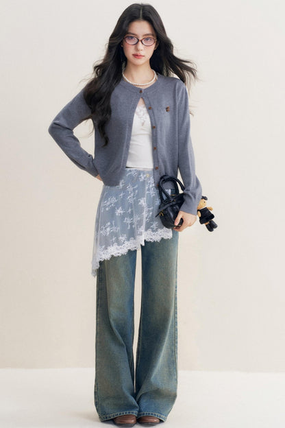 Lazy Cat Leg Jeans Set-Up