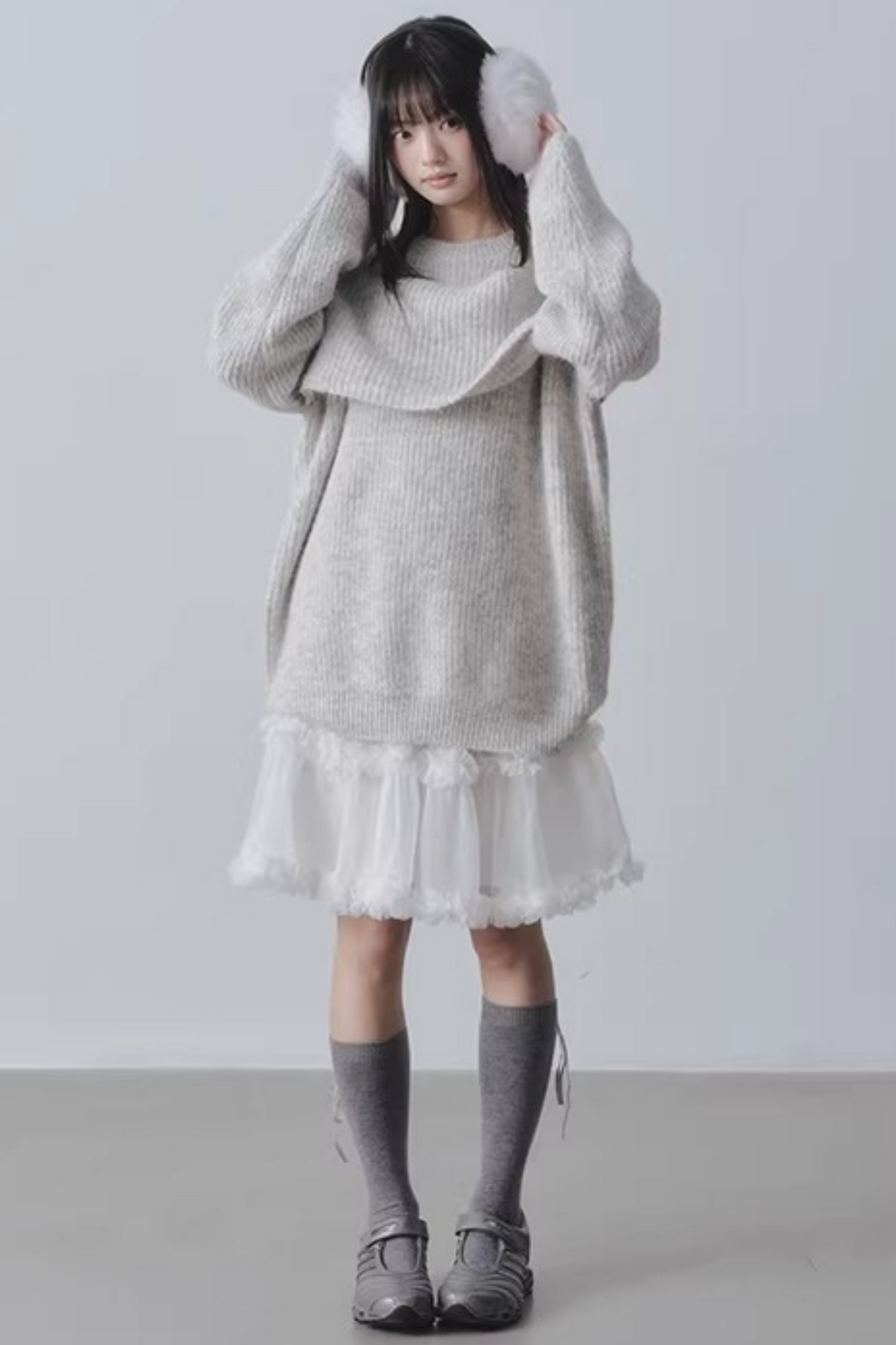 Three-Dimensional Lace Skirt