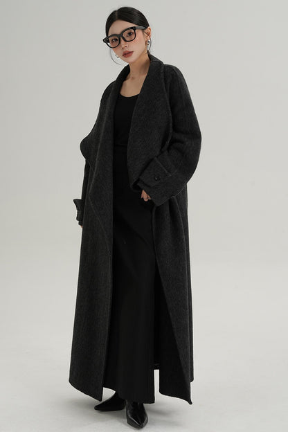 Stand-Up Wool Coat