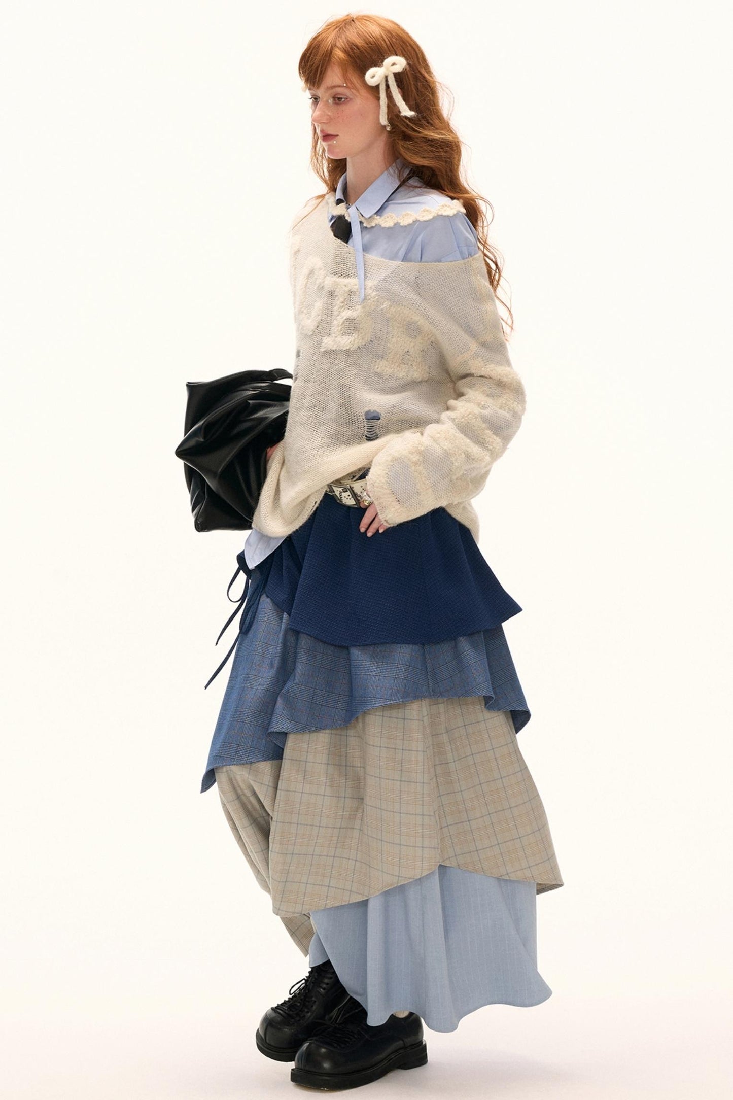 Autumn Wool Knit Smock Top