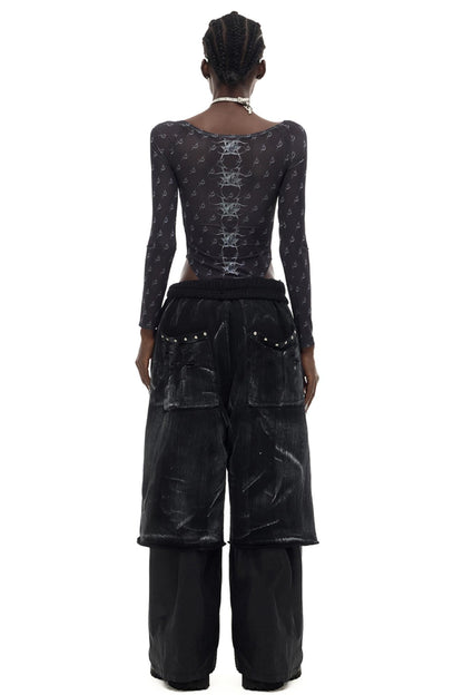 Electric Moon Loose Layered Pants