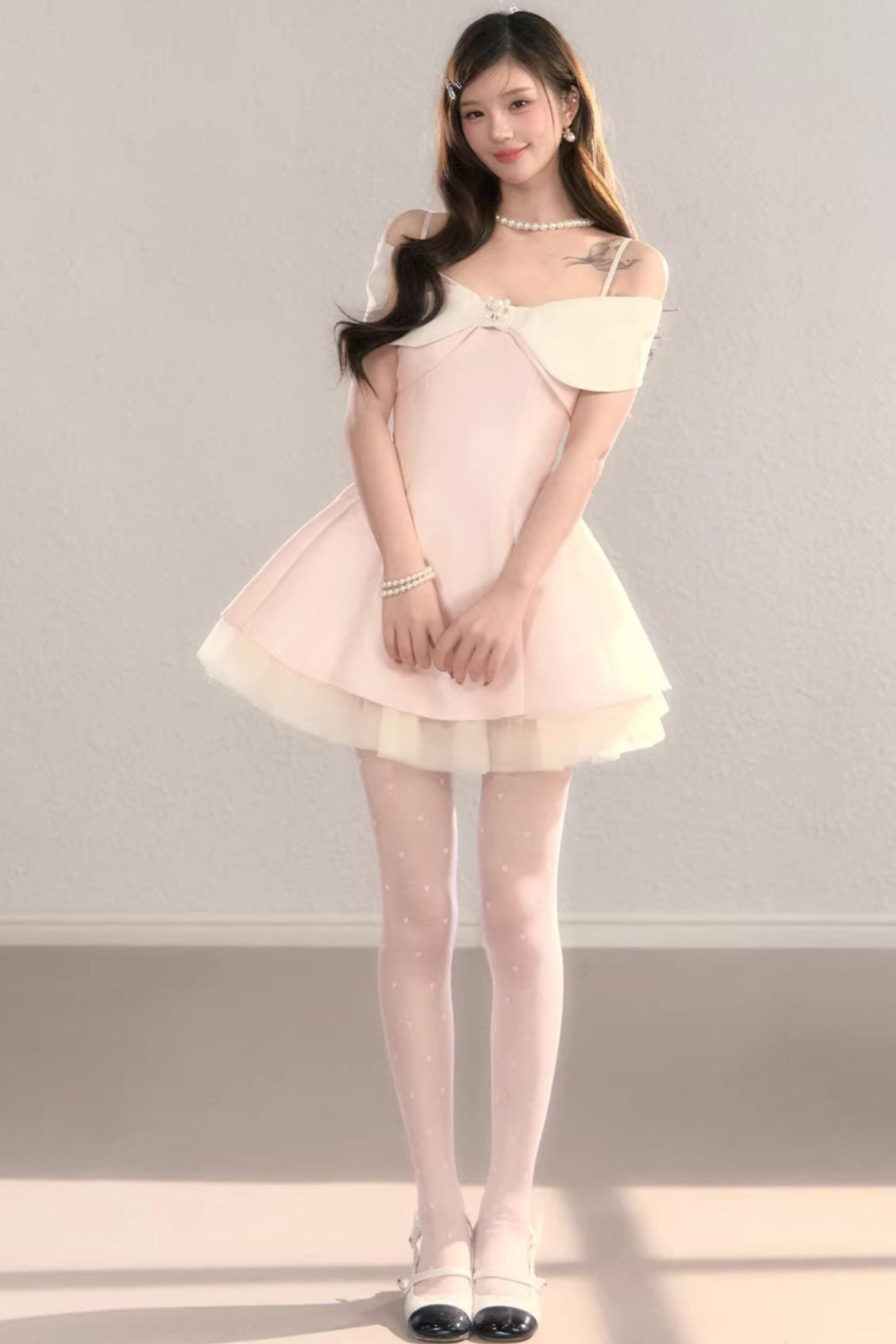 Off-Shoulder Bowknot Princess Dress