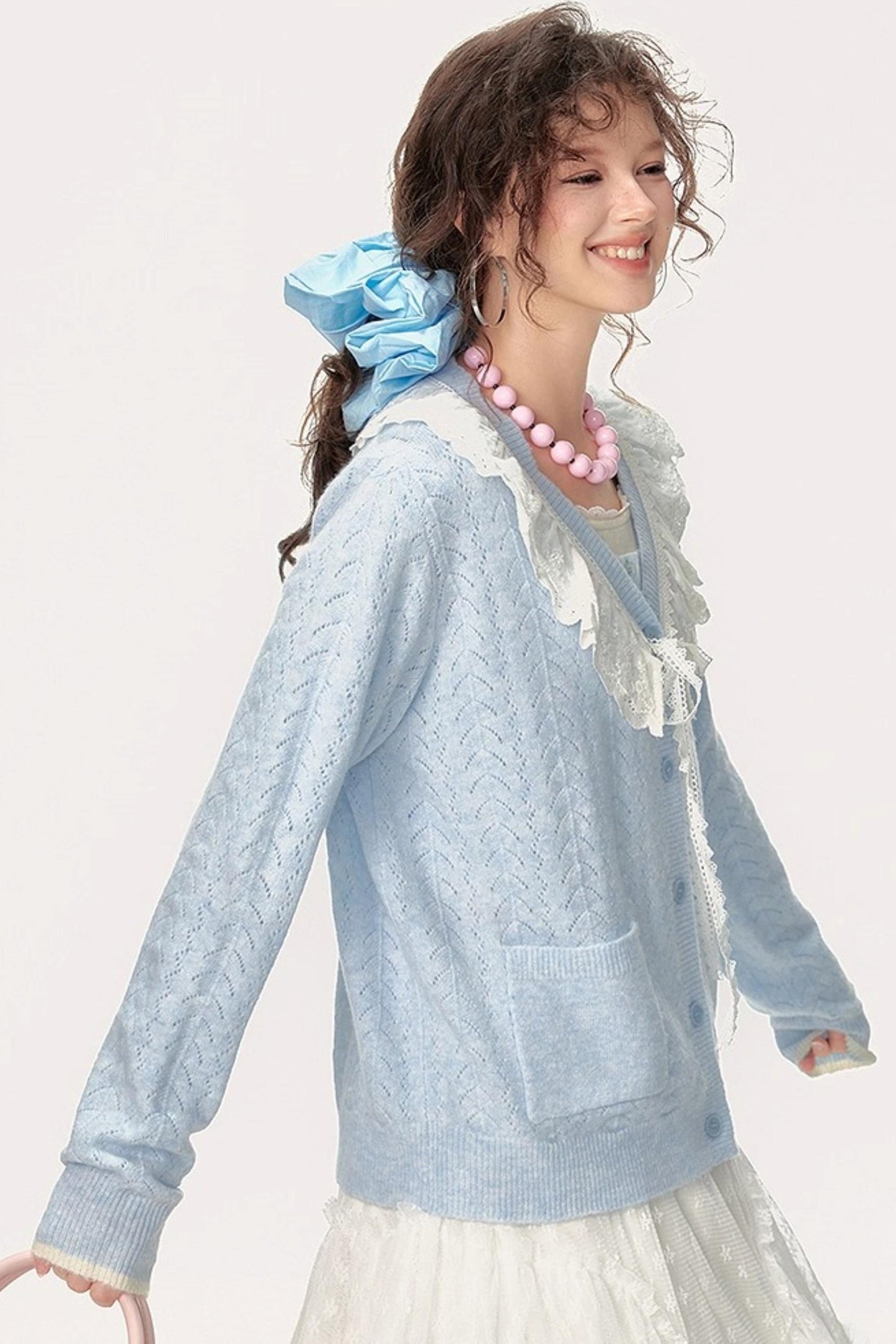 Deluxe V-Neck Knit Cardigan