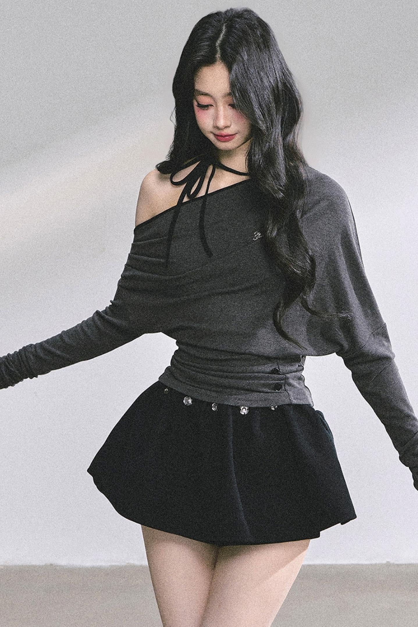 Korean Pink Halterneck Top