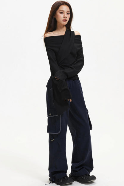 Elegant Off-Shoulder Knit Top