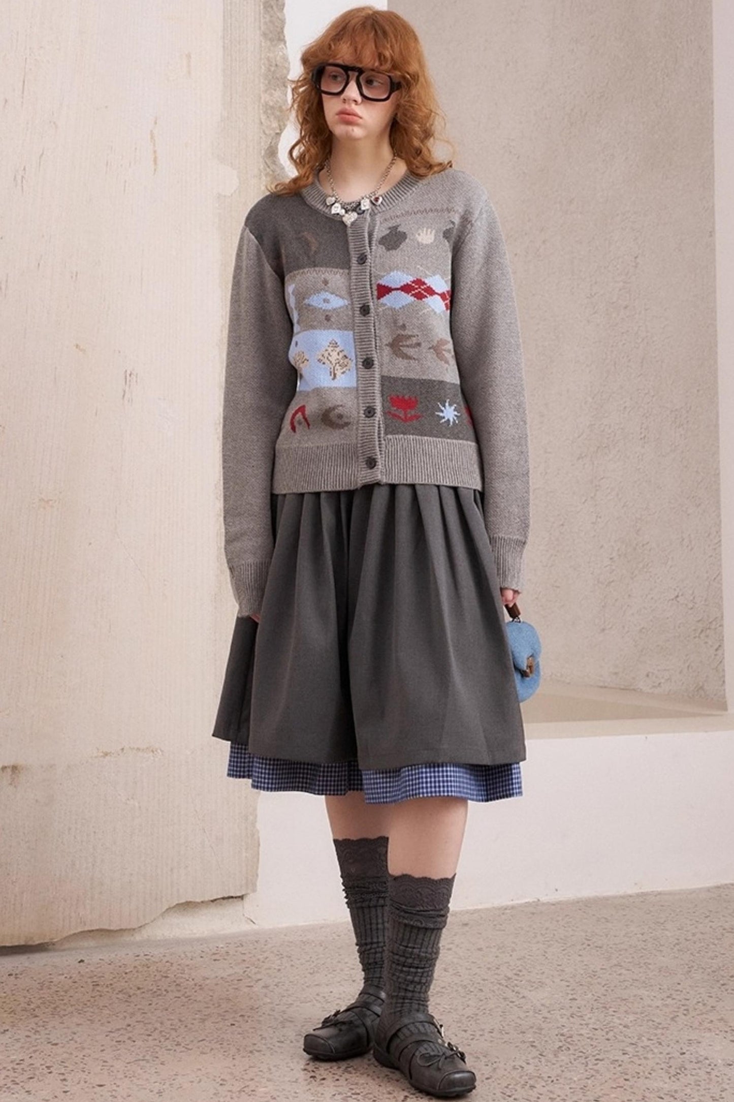 Fair Isle Slim Fit Cardigan