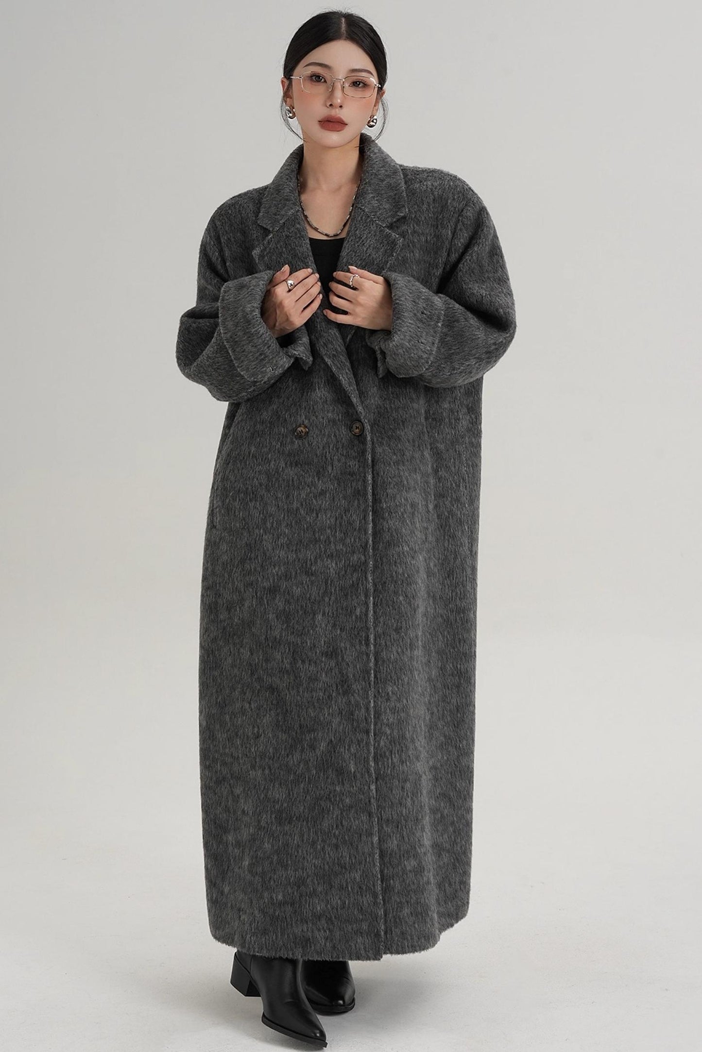 Elegant Double-Sided Wool Coat