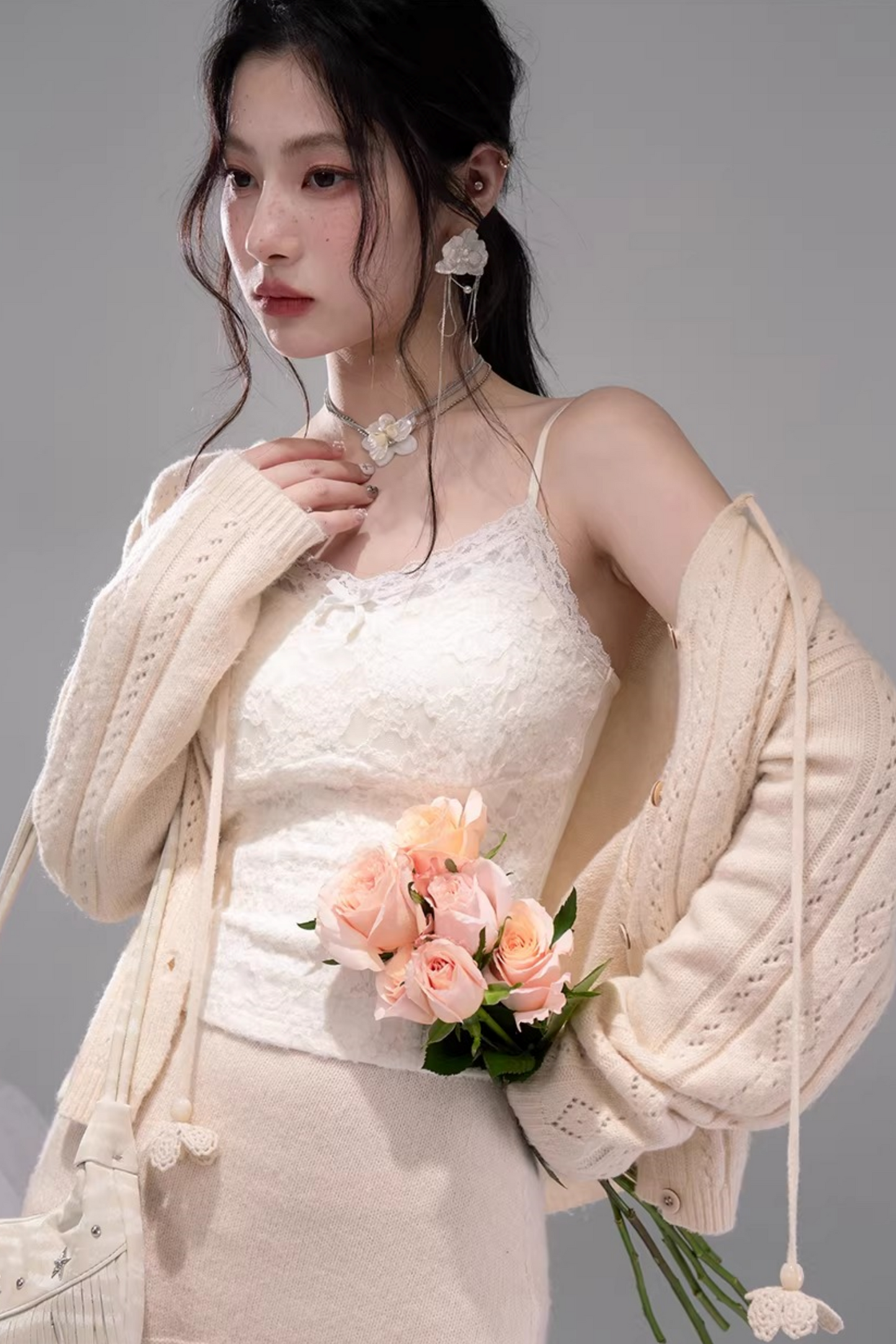 Artistic Nomadic Wool Knit Set