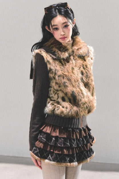 Eco-Friendly Fur Knit Coat