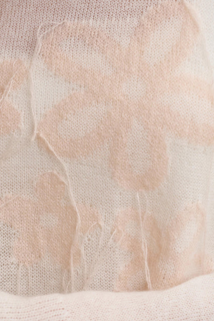 Colorful Mohair Floral Knit Sweater